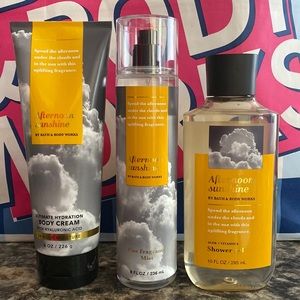 Bath & Body Works Afternoon Sunshine set